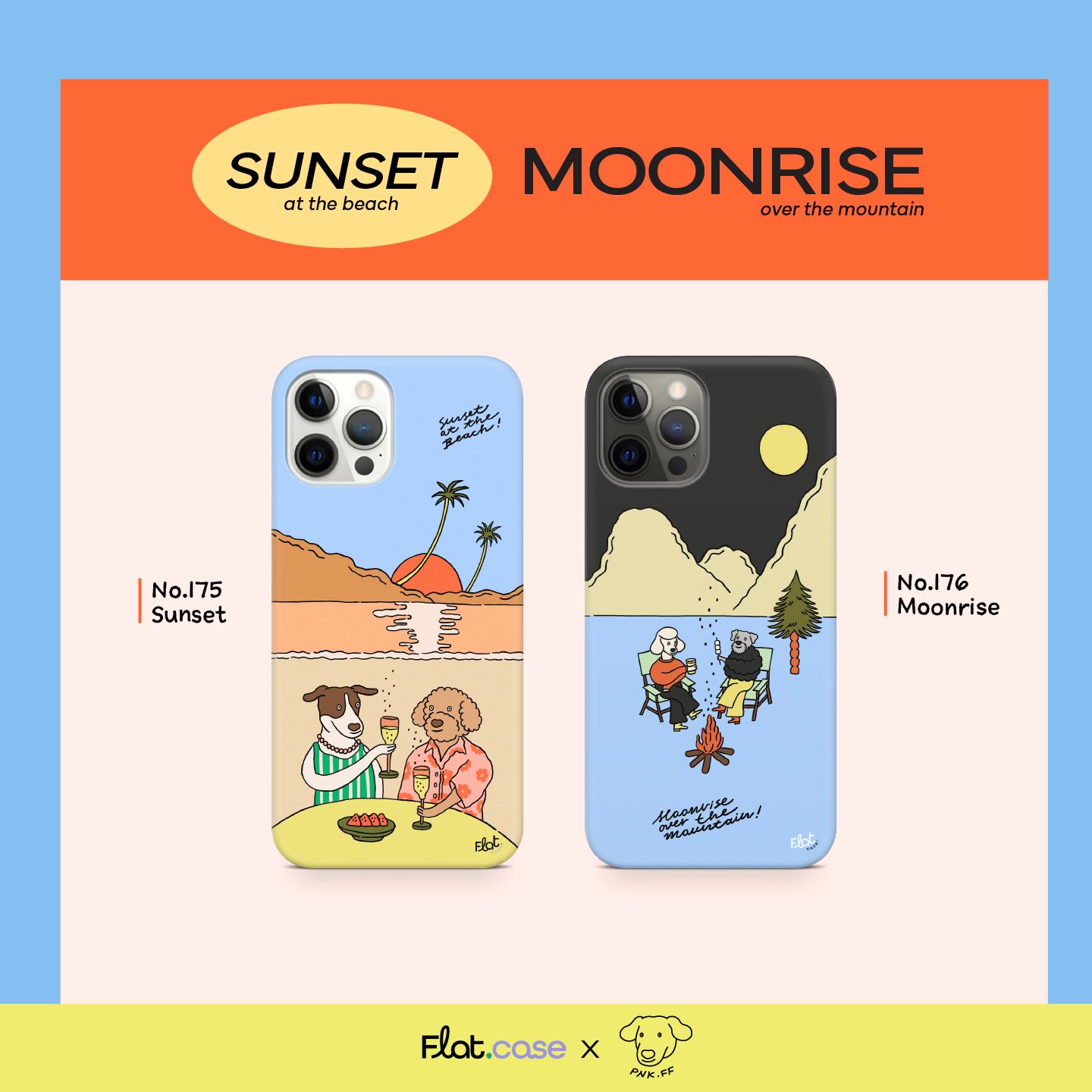 Sunset & Moonrise by pnk.ff