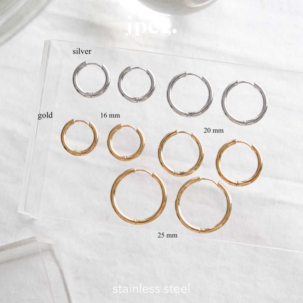 (stainless) hoop earring (2.5 mm)