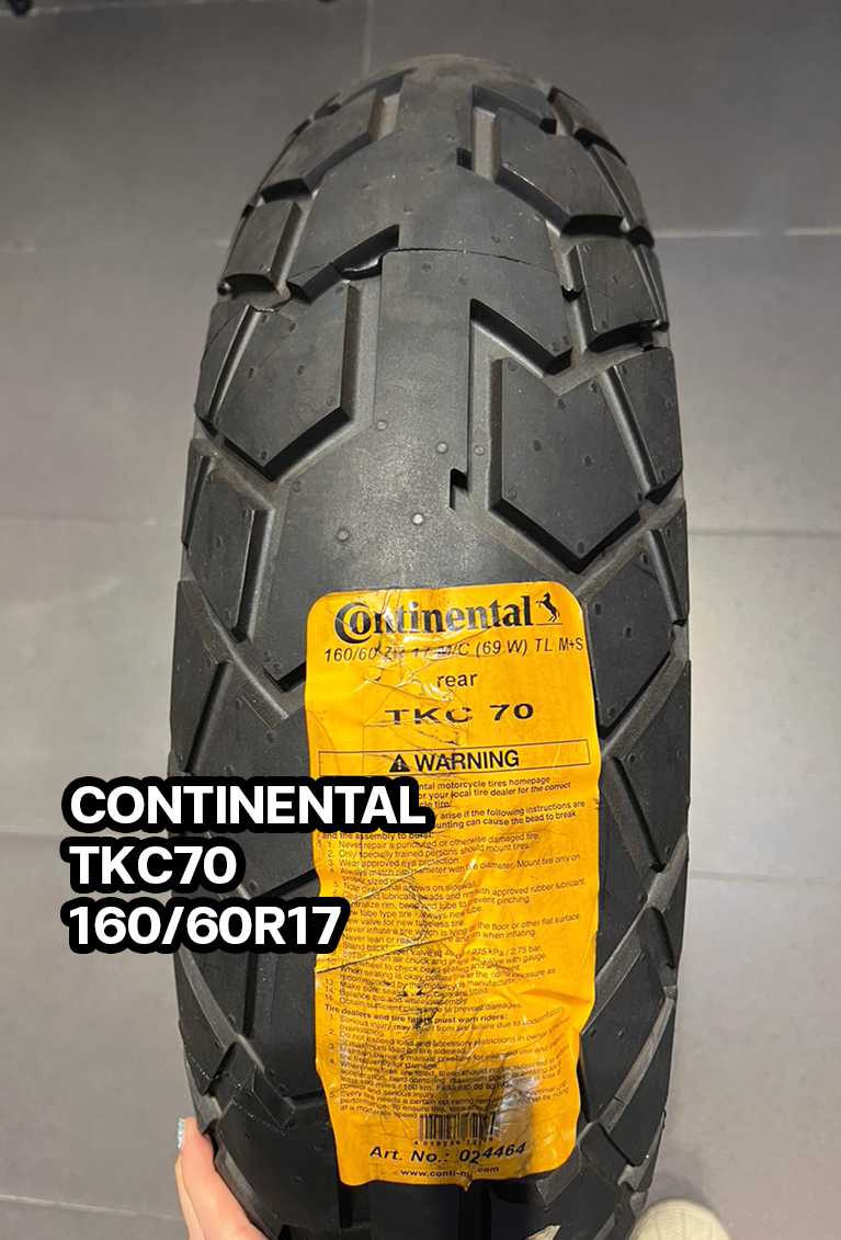 -SALE ลดราคา- ยาง Continental รุ่น TKC70 ขนาด 160/60ZR17 (ยางปี 2021)