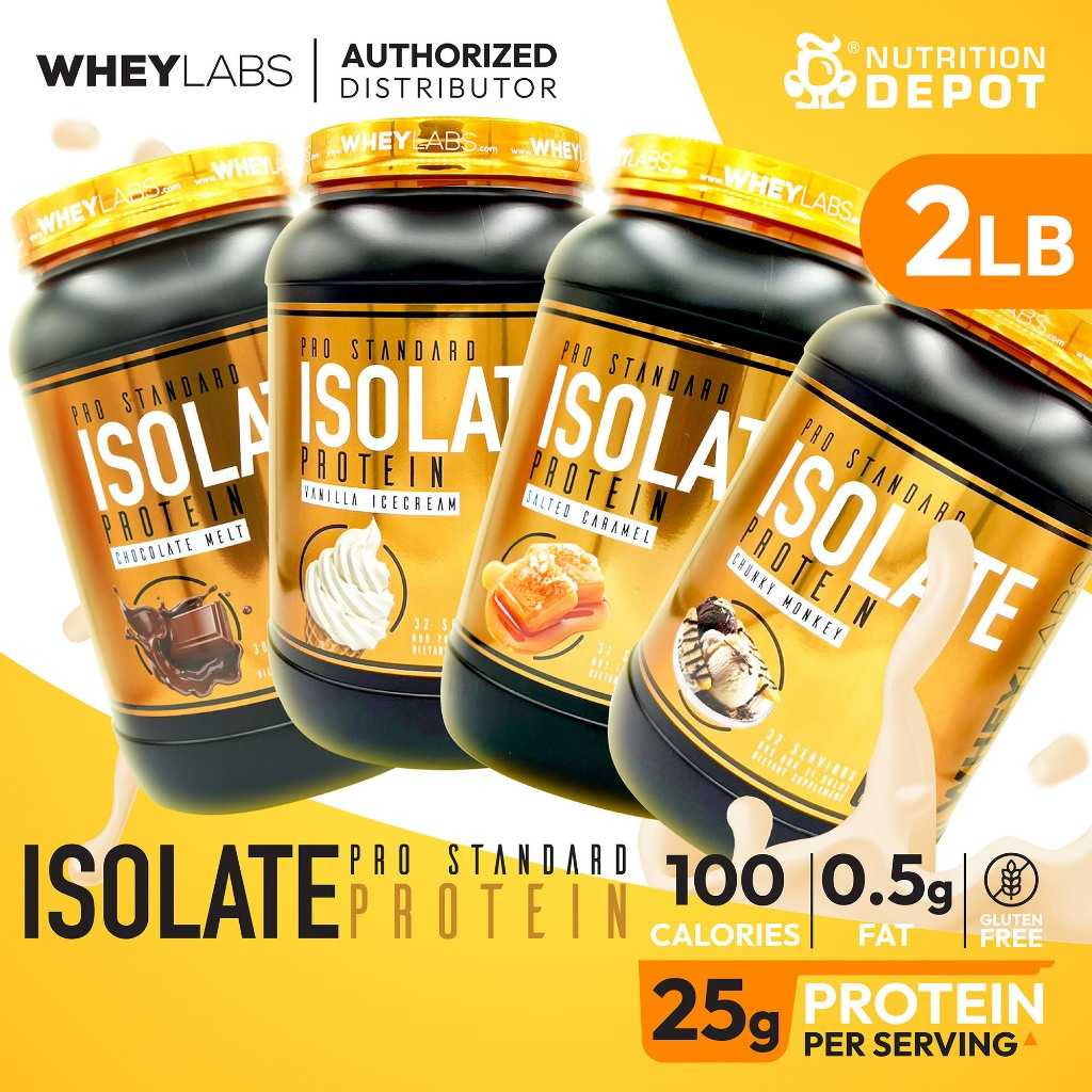 Whey Labs 100% Isolate Whey Protein 2 lbs - เวย์โปรตีนเสริมสร้างกล้ามเนื้อ