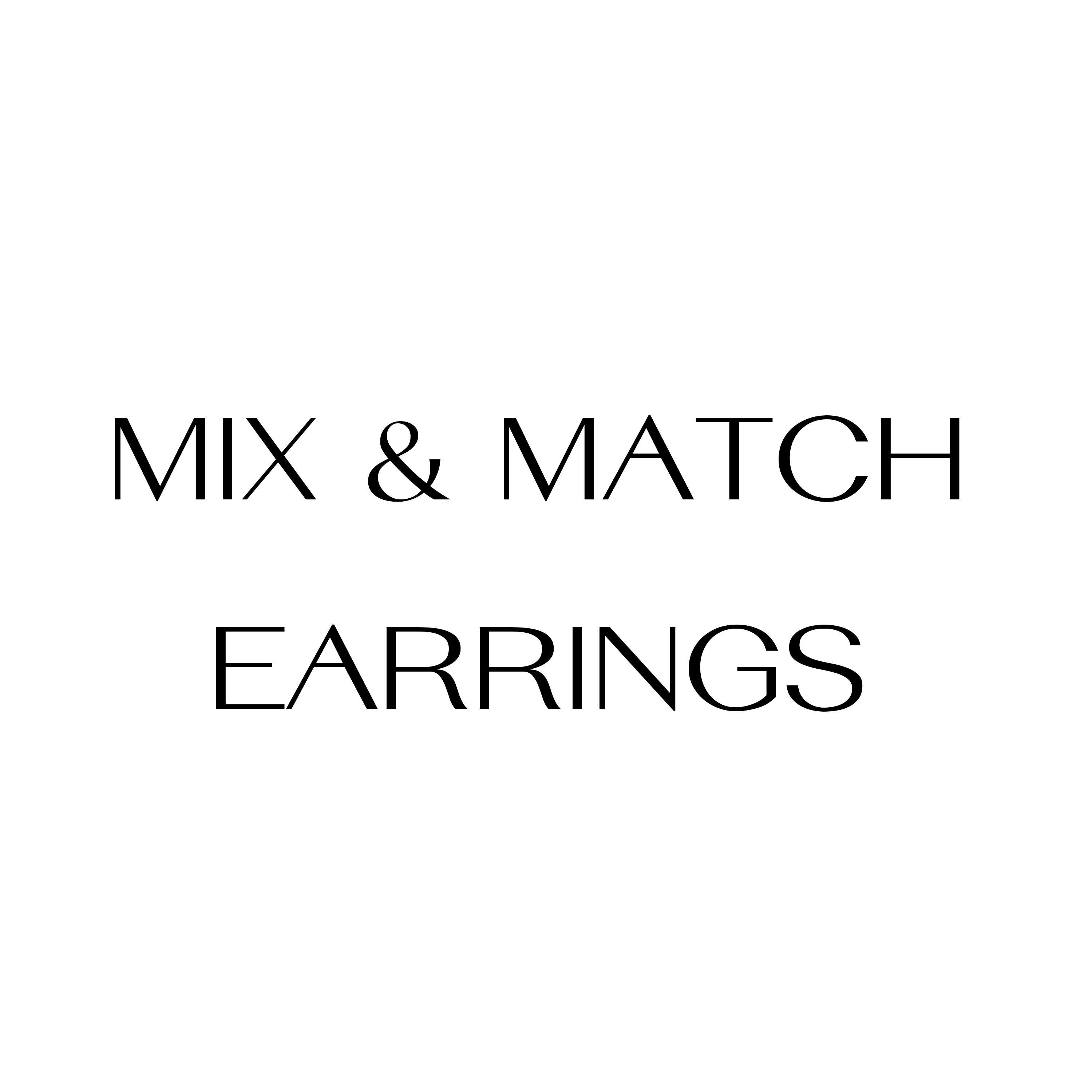 Mix & Match Earrings