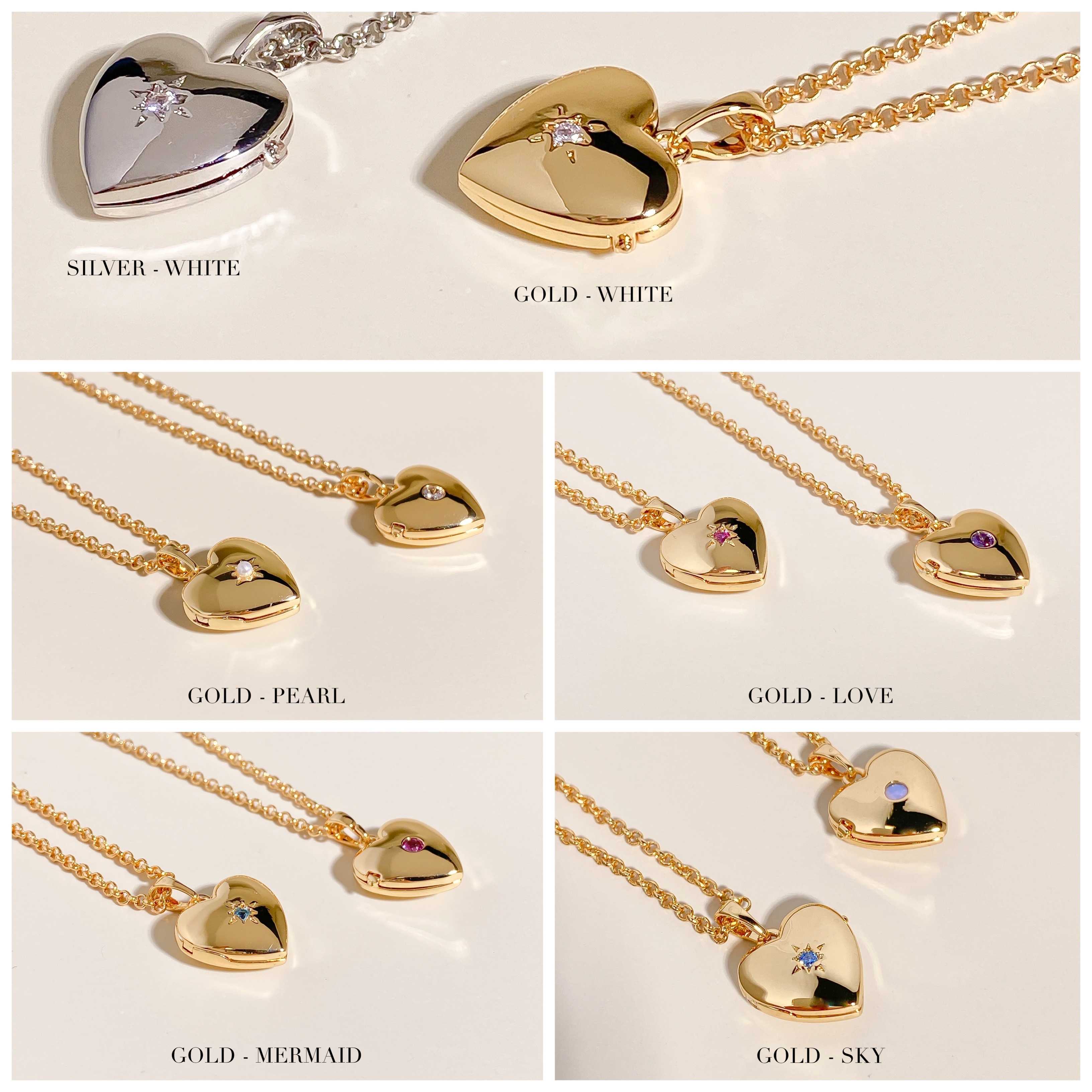 เฉพาะจี้ heart shine locket pendant (brass)