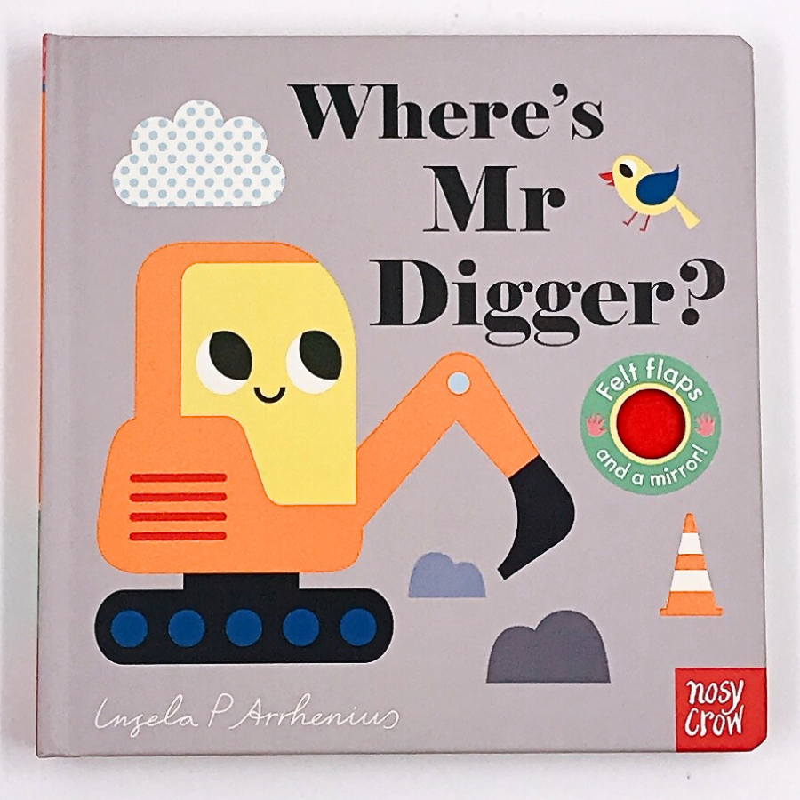 บอร์ดบุ๊ค Where's Mr Digger ลูกเล่นเปิดปิด