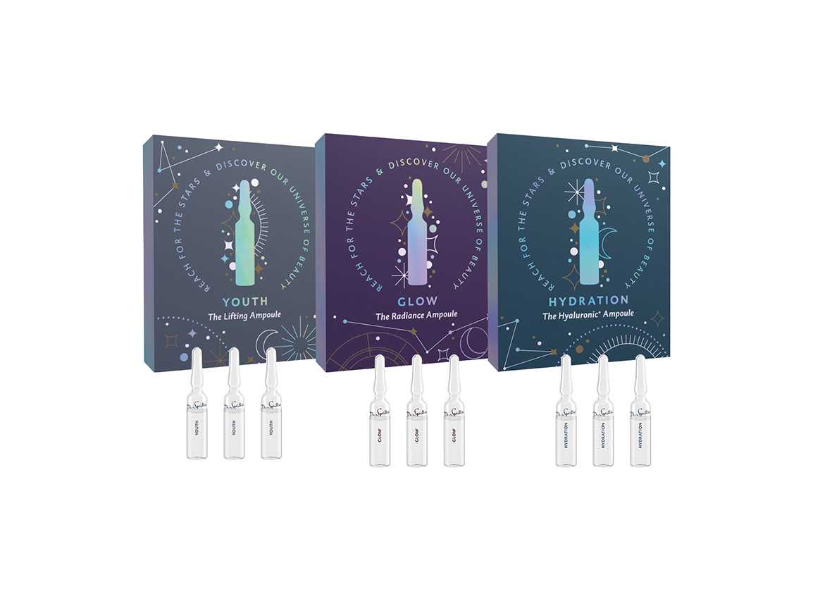 Dr.Spiller Boosting Star Pack 3 Mini Box ( Ampoules for youthful , hydrated & glowy skin )