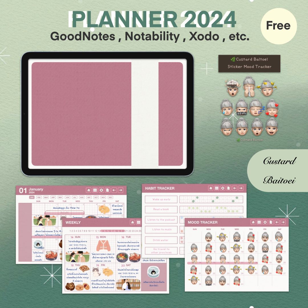 Planner 2024 Pink Theme