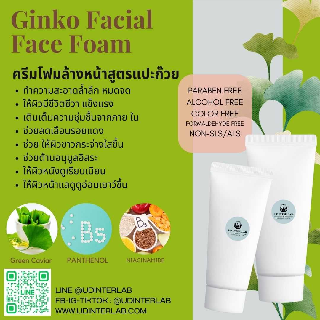 Ginko Facial Face Foam โฟมล้างหน้าแปะก๊วย