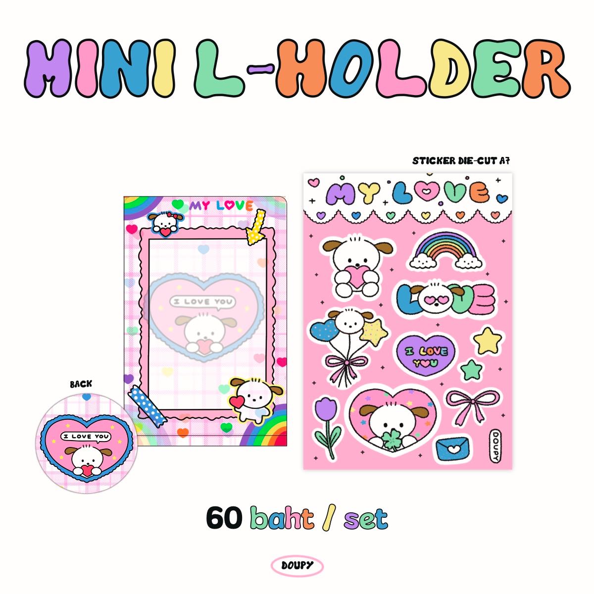 Mini L-holder + Sticker A7