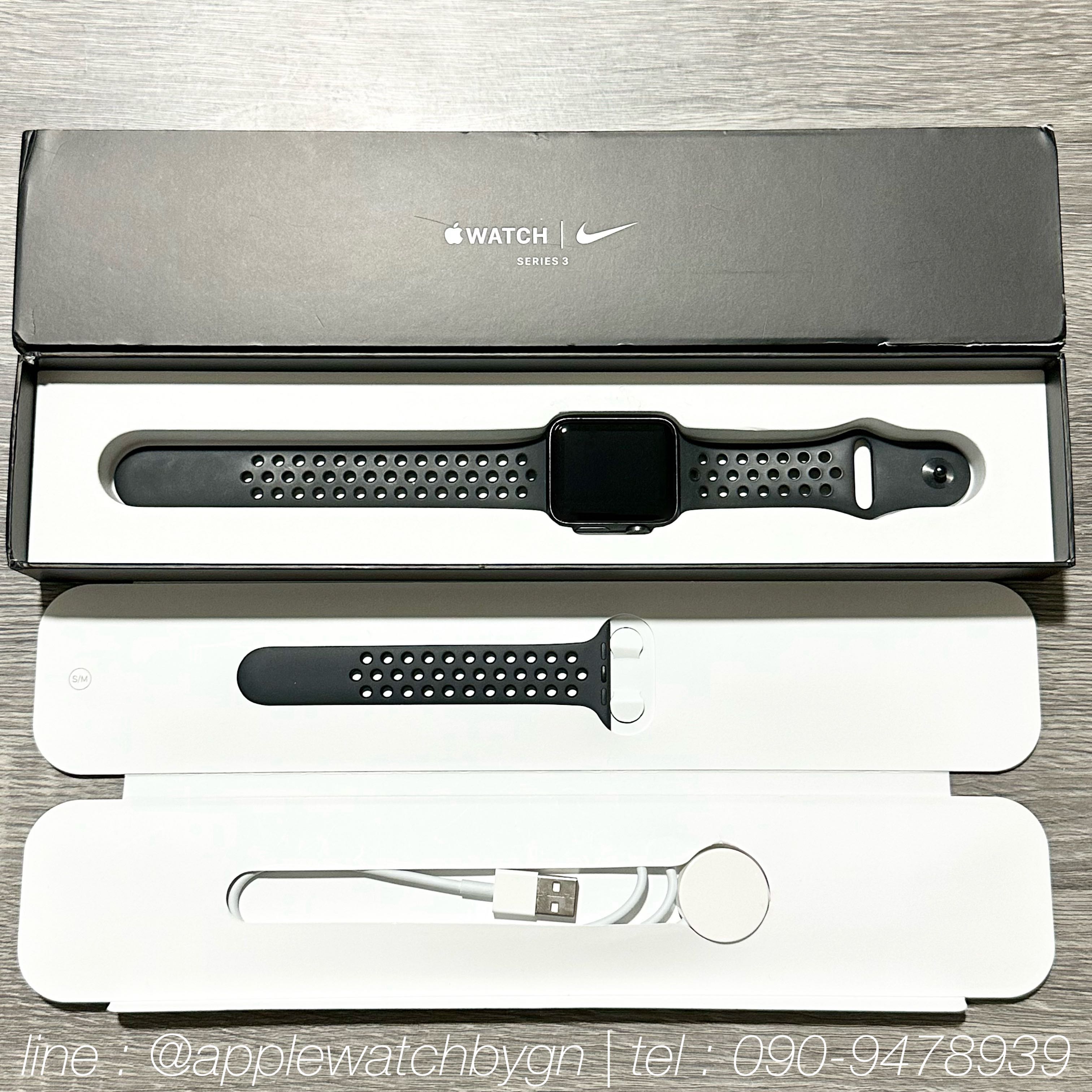 Apple Watch Nike Series3 Space Gray 42mm เครื่องเคลมมาใหม่จากศูนย์ไทย ประกันถึงสิงหาคม 67