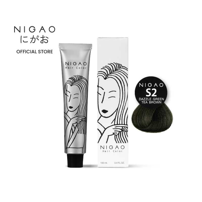 [สีปิดผมขาว] NIGAO Hair Color Gray Coverage | นิกาโอะ ครีมเปลี่ยนสีผม สีโทนปิดผมขาว สีย้อมผม 100 ml.