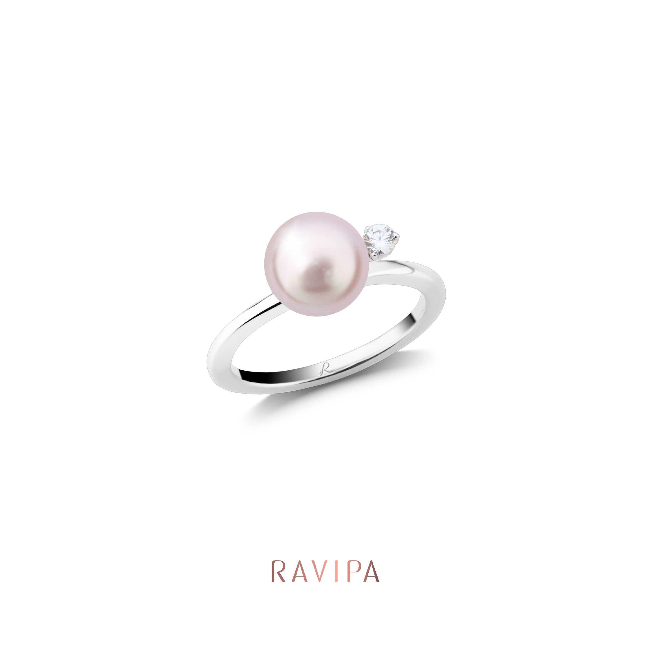 Viva Diamond Pink Blush Pearl Ring - แหวน